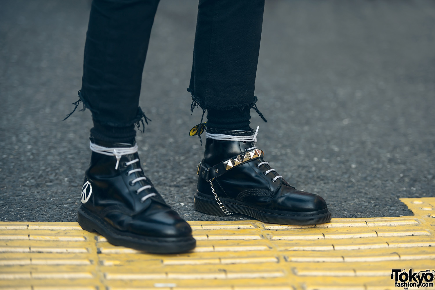 Punk Street Style in Tokyo w/ Studded The Clash Vest & Dr. Martens ...