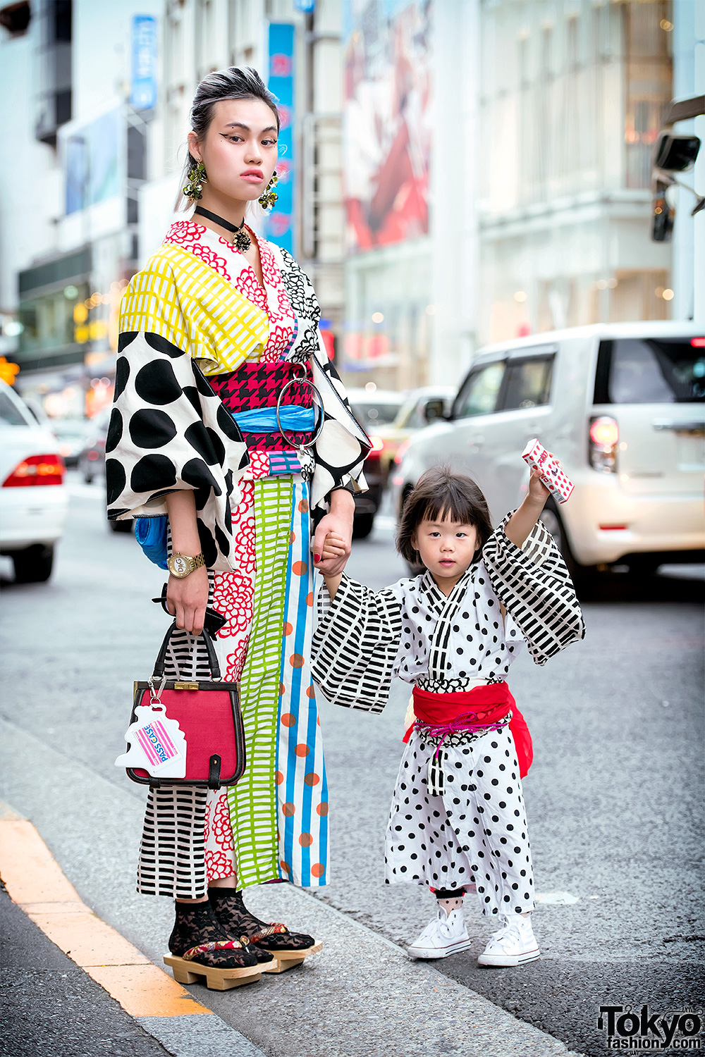 Handmade Mother & Daughter Kimono & The Ivy Tokyo Accessories in Harajuku