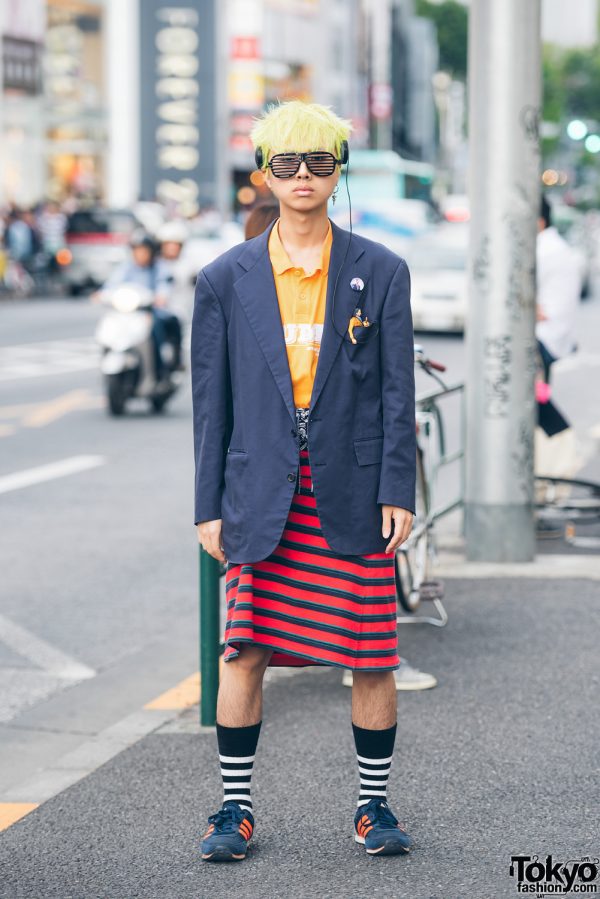 Harajuku Men’s Skirt Fashion w/ Puma, Adidas & Crocodile