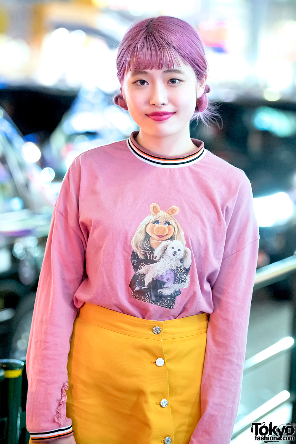 Harajuku Girl in Little Sunny Bite x Muppets Top, Dickies