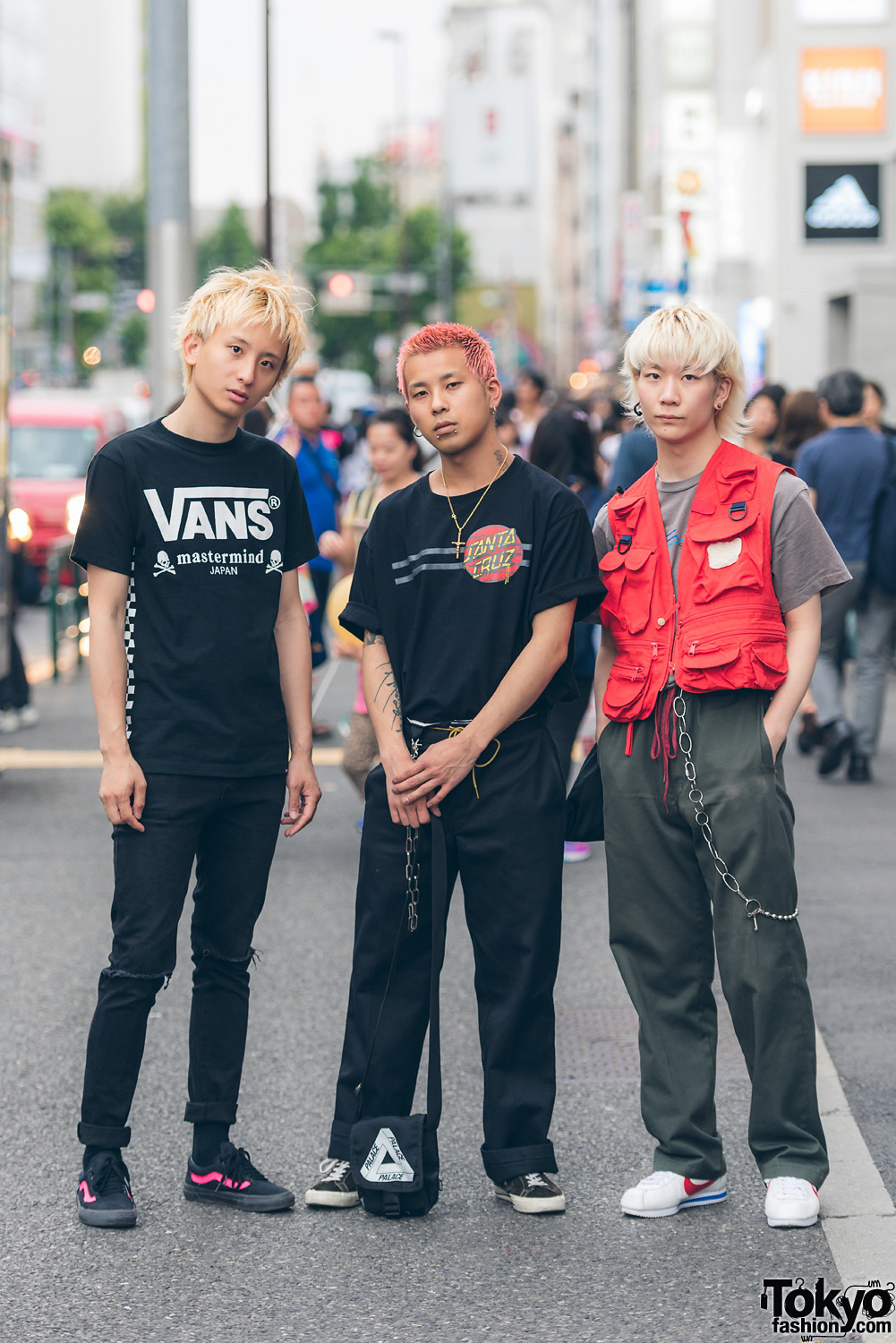 Harajuku Trio in Sporty Street Styles w/ Vans, Nike, Converse, Dickies ...