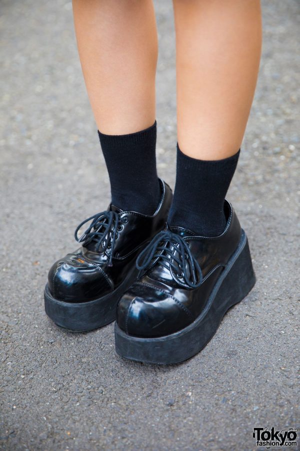 Bubbles Harajuku Black Platform Shoes – Tokyo Fashion