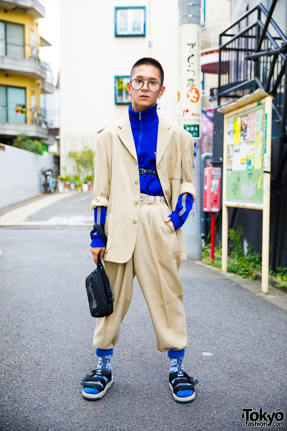 Harajuku Men's Suit Streetwear Style w/ Adidas, Thrasher, New Balance & Vintage Fashion
