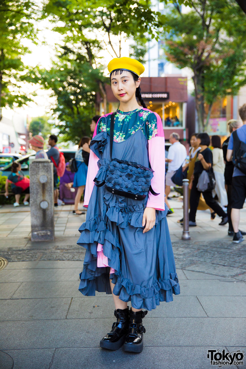 Layered Ruffle Dress Fashion in Harajuku w/ Anna K, Tokyo Bopper & Comme des Garcons