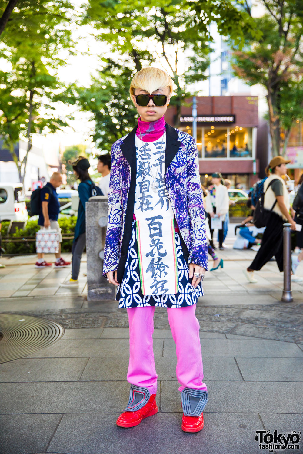 Kanji Print Harajuku Streetwear w/ Comme des Garcons, Yoko