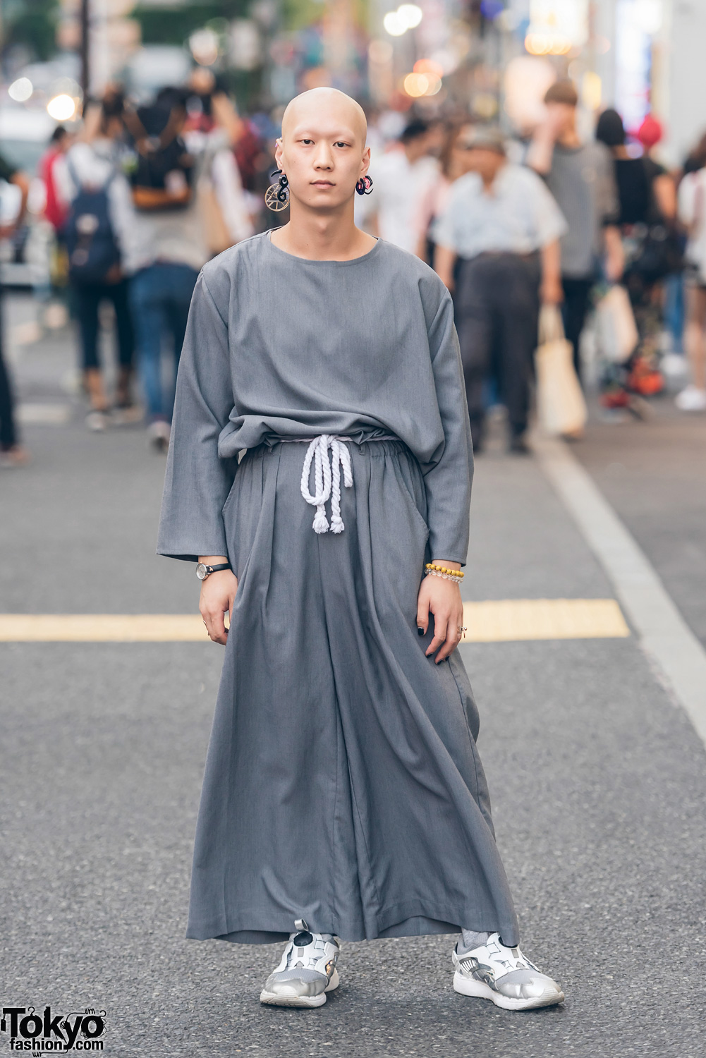 Keisuke Yoneda Japanese Streetwear Look in Harajuku w/ Puma & Vivienne Westwood