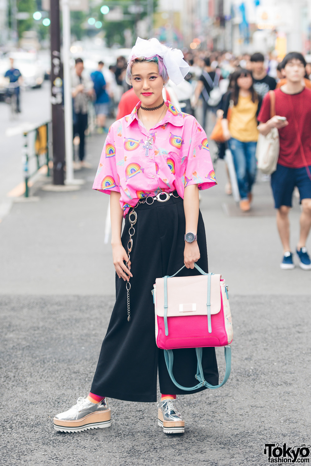 Harajuku Girl in Colorful Fashion w/ CawaiiTillIDie, Kinji, Happy Socks, Jeffrey Campbell & Amijed