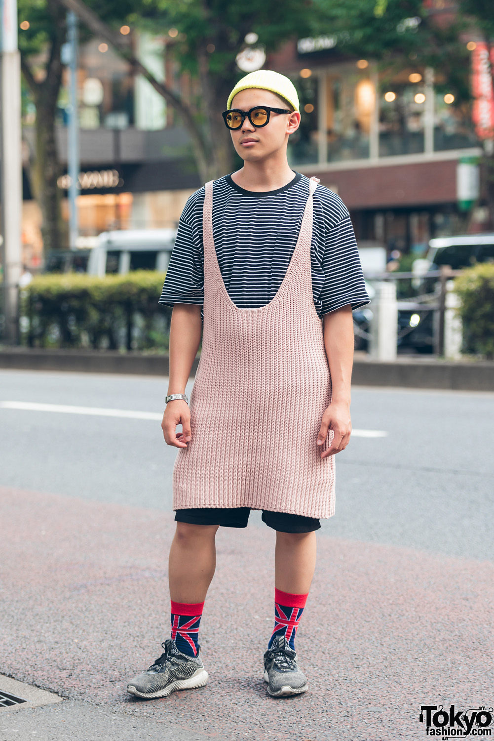 Harajuku Guy in Vintage Street Fashion w/ Adidas, Muji & A.D.S.R.