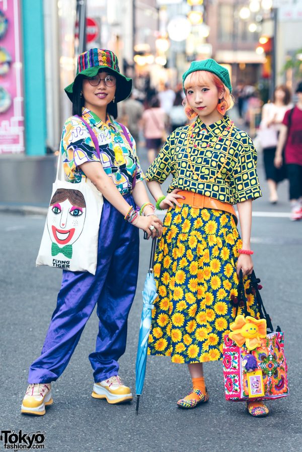 Harajuku Girls in Colorful Street Styles w/ San-Biki No Koneko, Grapefruit Moon, Flying Tiger, Kinji Harajuku