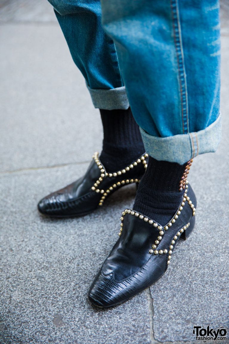 Harajuku Guy in Retro Street Style w/ Paisley Shirt, Gucci Patch Jeans ...