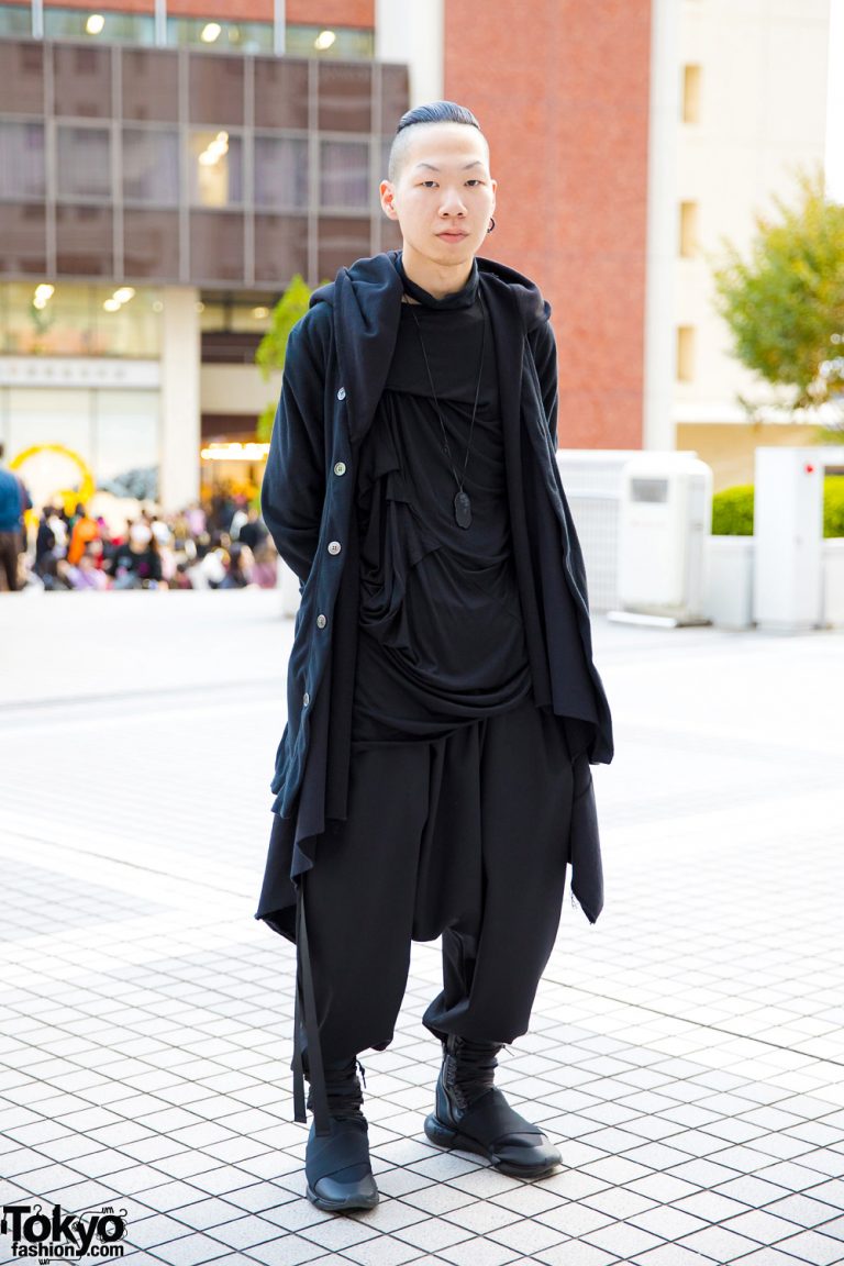 Dark Minimalist Japanese Street Style w/ Comme Des Garcons Homme Plus ...