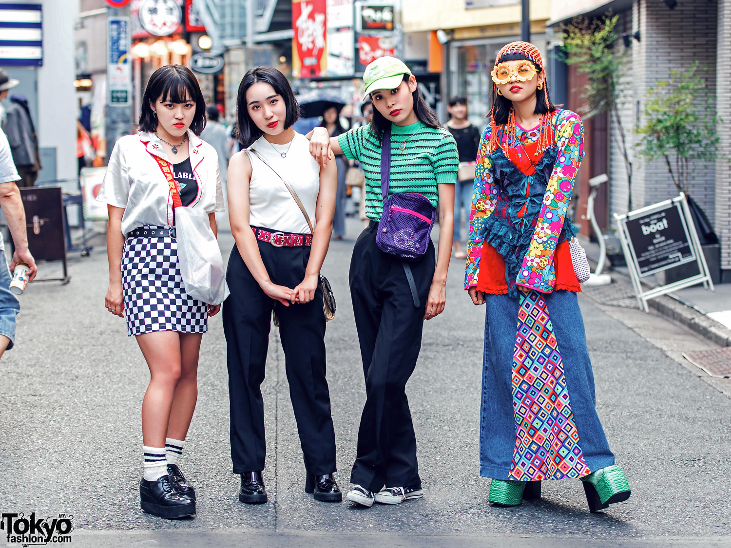 Harajuku Girls in Trendy Street Styles w/ Bubbles, Oh Pearl, Faith Tokyo, Funktique & Kiloshop