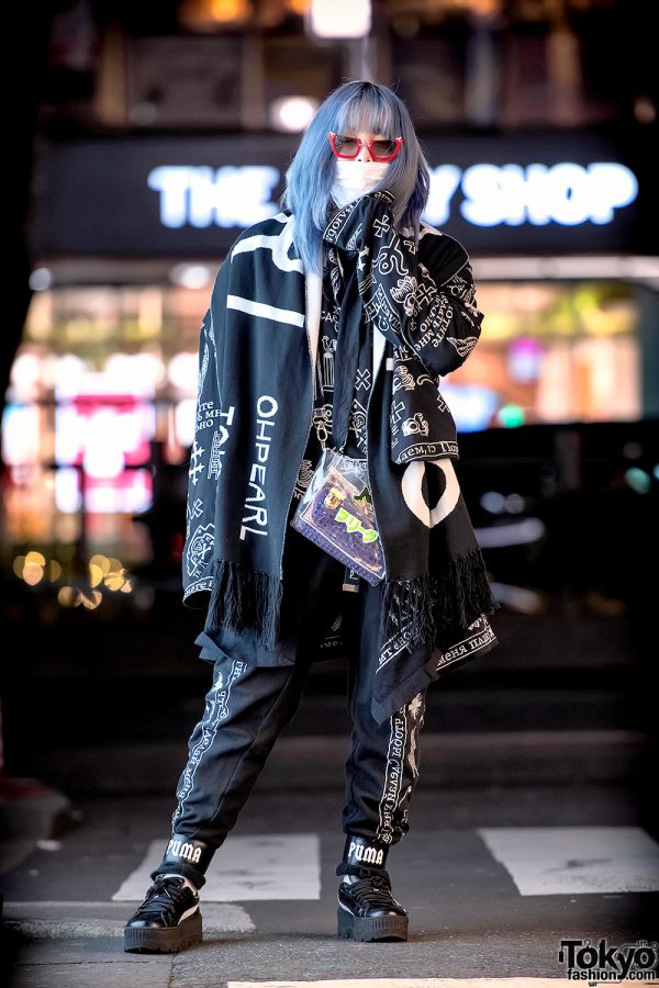 Shoushi’s Monochrome Japanese Street Style w/ Freak City, KTZ, Fenty & Oh Pearl