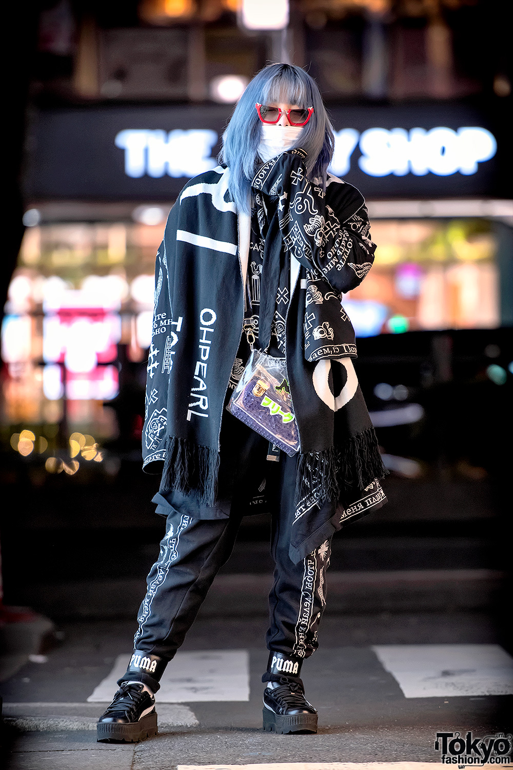 Shoushi's Monochrome Japanese Street Style w/ Freak City, KTZ, Fenty & Oh Pearl