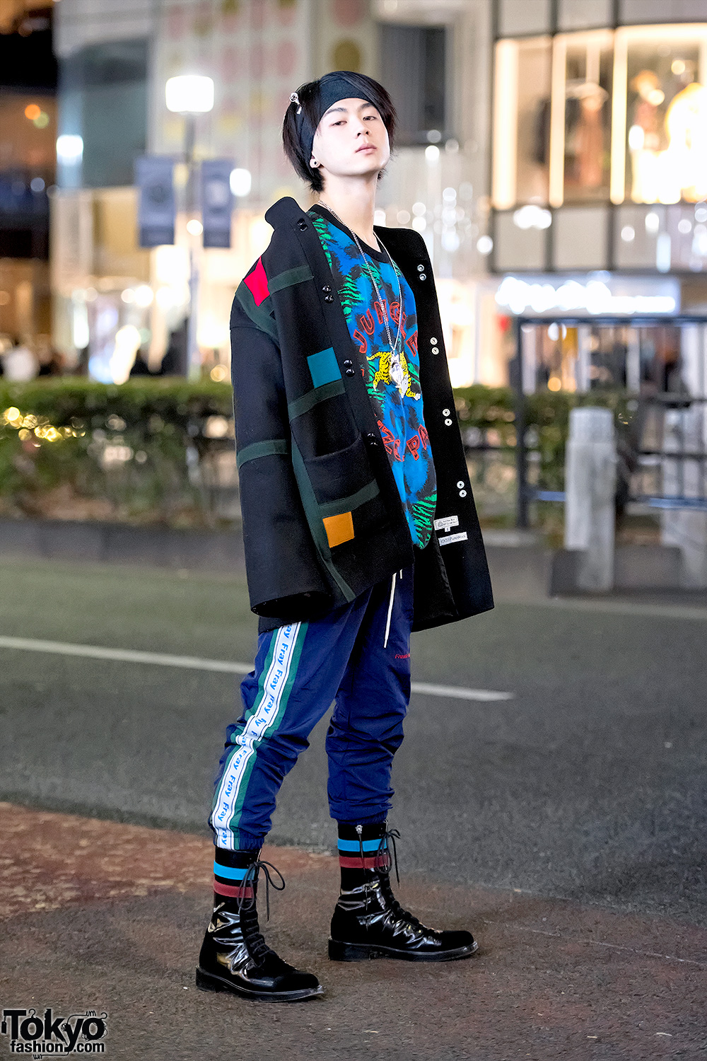 Harajuku Guy in Kenzo Sweater, Fresh Anti Youth, Raf Simons & Vivienne Westwood