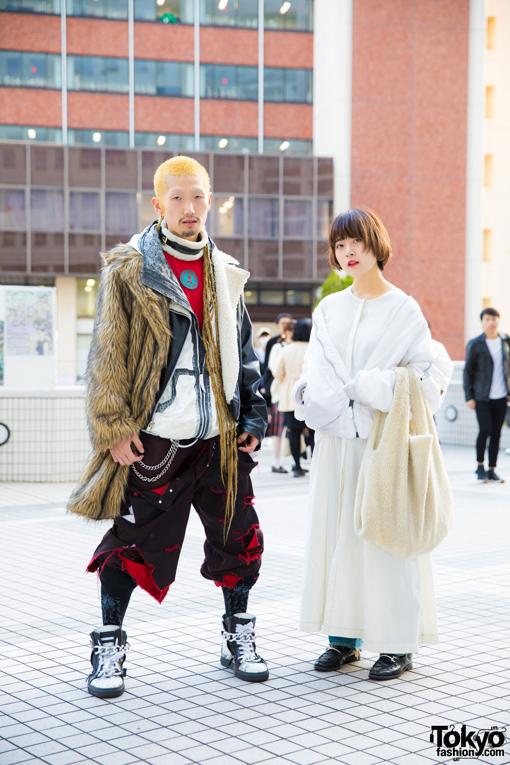 Tokyo Duo in Winter Street Fashion w/ Barragan, Anton Berluti, Rowan Clothing Co., Vejas, Alpha, Eckhaus Latta, Levi's, Gucci & MM6