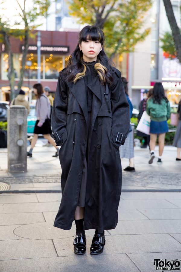 Dark Tokyo Winter Street Fashion w/ Perverze, Jeffrey Campbell, Bubbles, Ozoc & The North Face