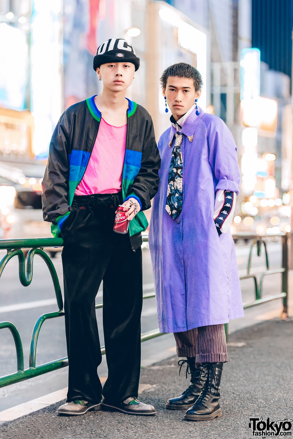 Harajuku Guys in Streetwear Styles w/ Dickies, Tokyo Human Experiments, Kappa & Dr. Martens