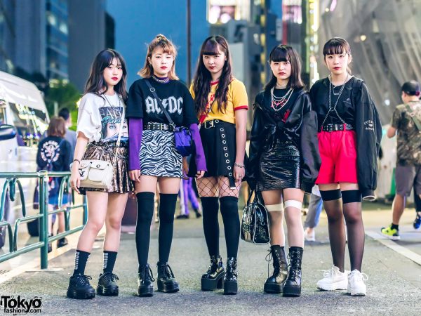 Harajuku Teens in Street Fashion w/ Faith Tokyo, Oh Pearl, Bubbles & Demonia