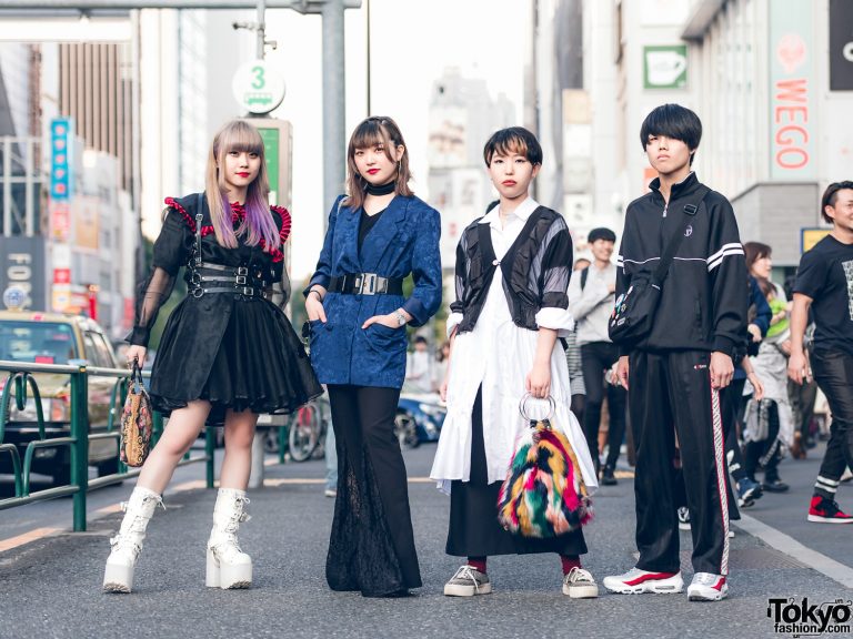 Harajuku Friends in Dark Streetwear Styles w/ Gosha Rubchinskiy, Thrift ...