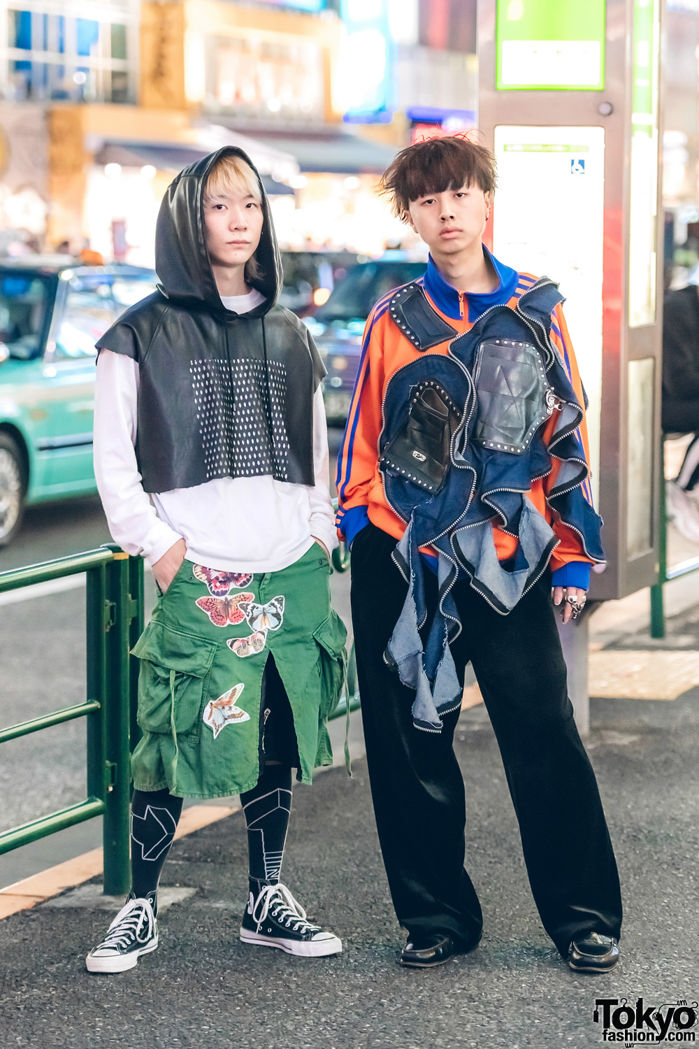 Harajuku Guys in Statement Streetwear Looks w/ Danke Shon, Converse, Y-3, Vans, Remake Adidas, Christian Dior & Tokyo Human Experiments