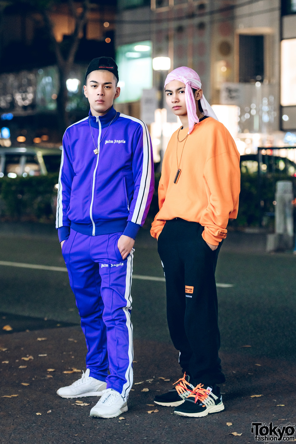 Harajuku Teens in Cool Sportswear Street Styles w/ Palm Angels, Heron Preston, Off-White x Nike, Gucci & Ambush