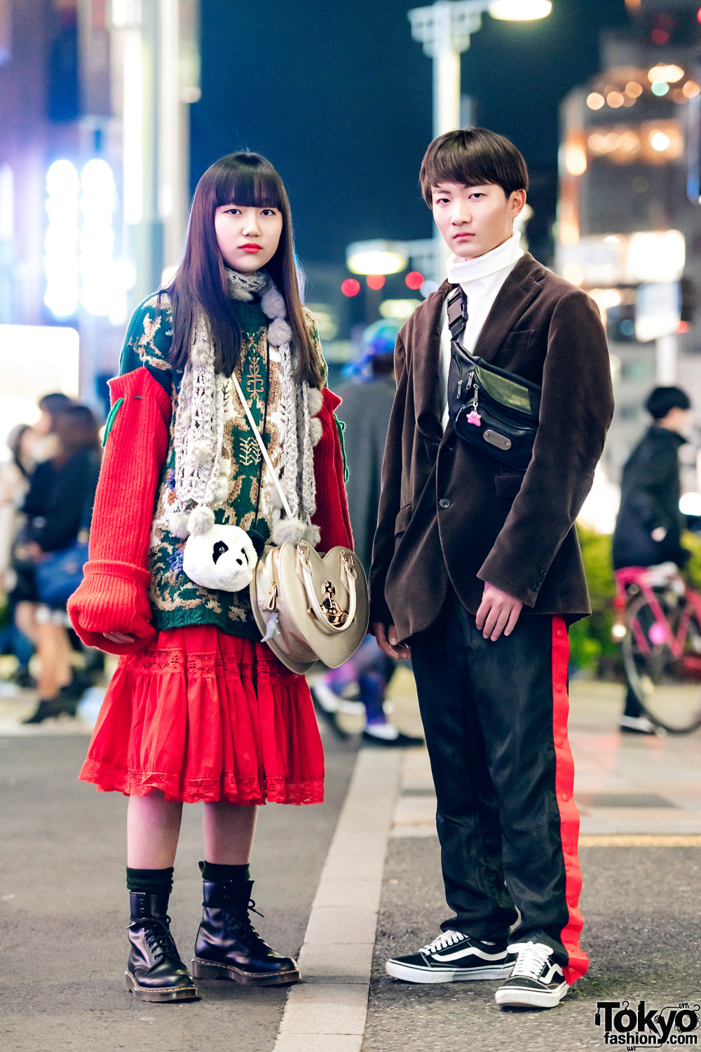 Harajuku Duo in Color-Coordinated Fashion w/ Kinji, Faith Tokyo, Vivienne Westwood & Thank You Mart