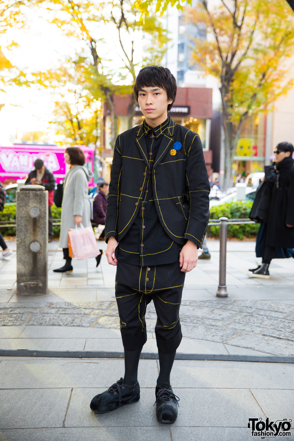 Harajuku Guy in Christopher Nemeth Street Style and Hiro Harajuku Shoes