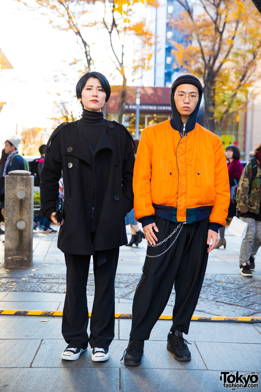 Harajuku Duo in Layered Winter Street Styles w/ Jeanasis, Sly, Nadia, Issey Miyake & Heelys