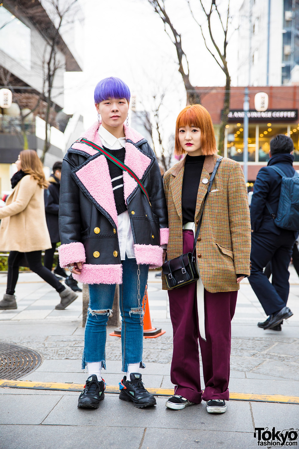 Harajuku Duo w/ Colorful Hair and Eye-Catching Street Styles