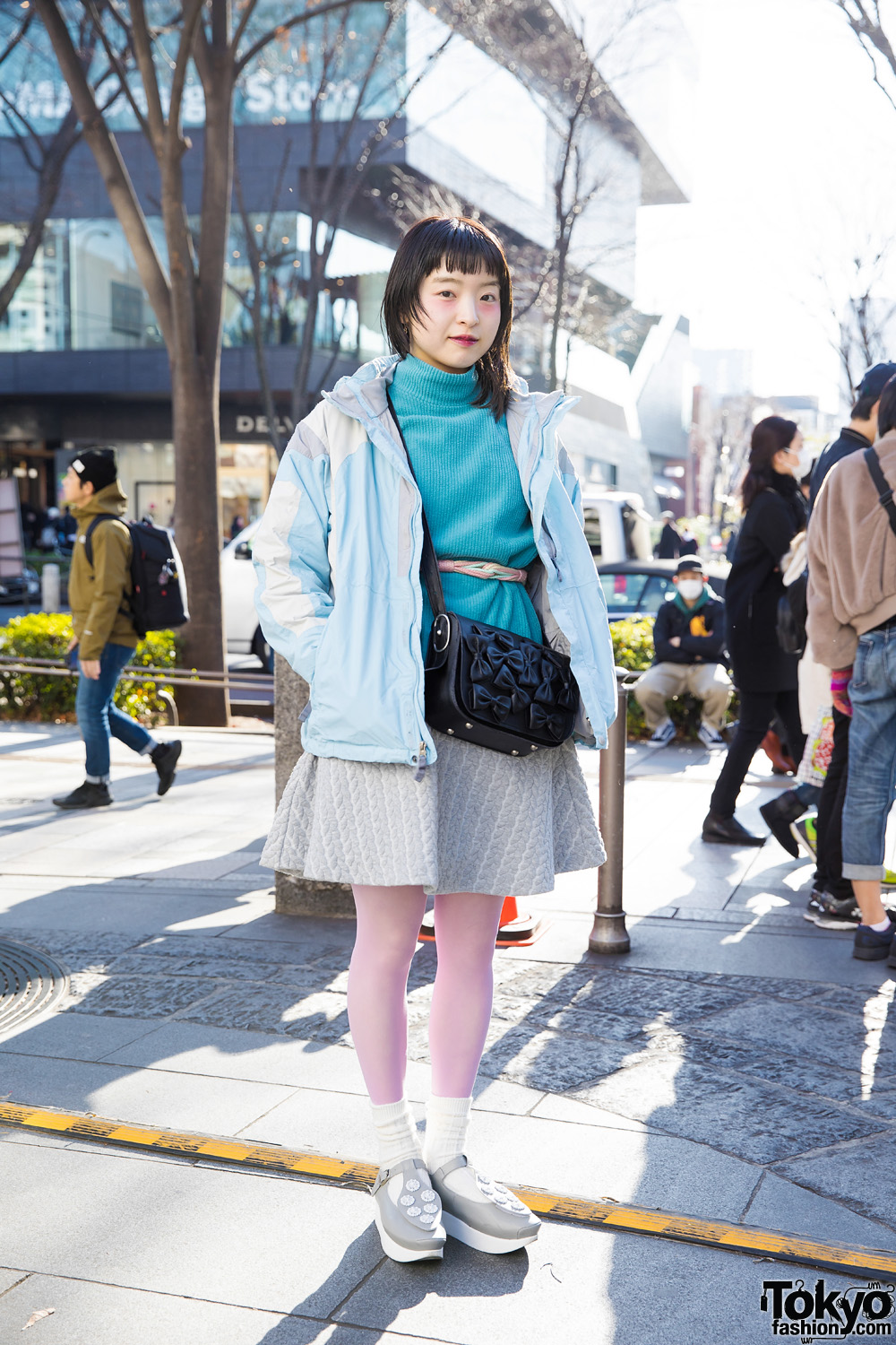Tokyo Bopper Staff in Cute Winter Pastel Fashion w/ The North Face, Bulle De Savon, Theatre Products & Tokyo Bopper