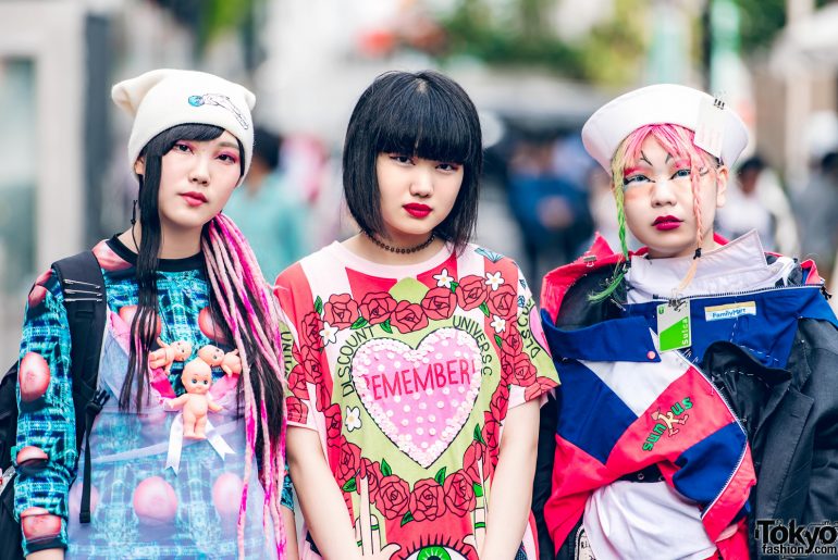 Harajuku Girls in Colorful Eclectic Streetwear w/ FOTUS, Space Tribe ...