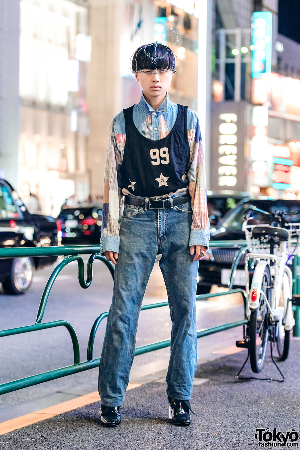 Harajuku Guy in Vintage & Handmade Menswear Street Fashion