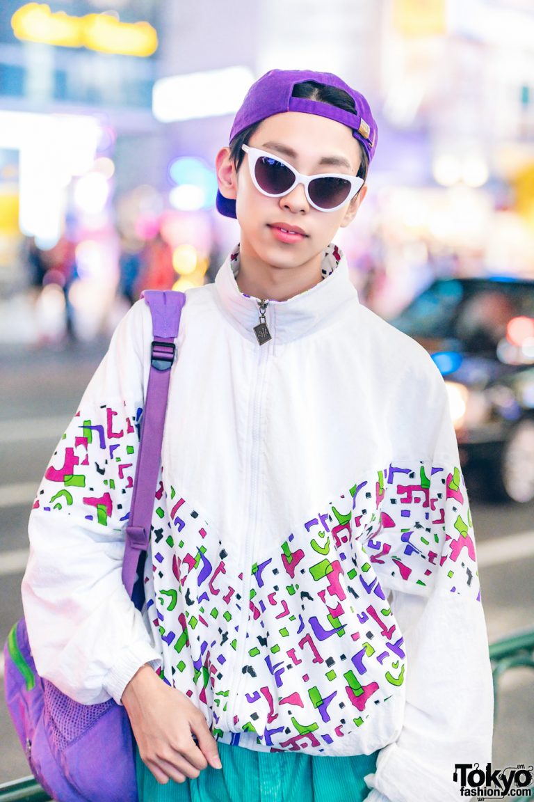 Japanese Boy’s Cute Street Style w/ RRR Vintage Outfit, Yosuke Sneakers ...