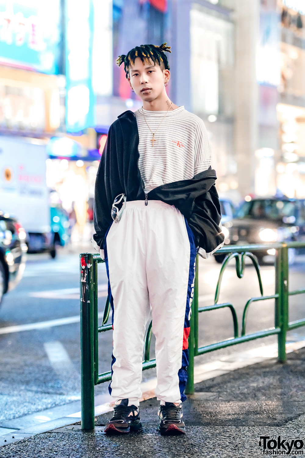 Kinji Harajuku's Yuuta in Casual Sportswear Style w/ Reebok, Ground Zero & Raf Simons