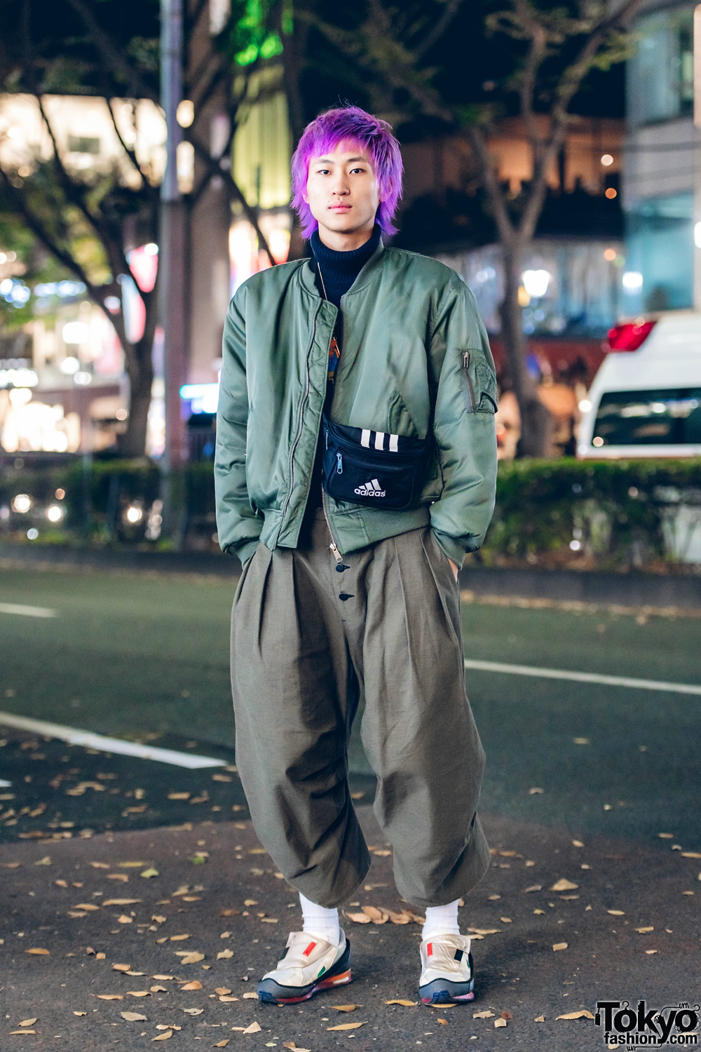 Mens Street Fashion w/ Ombre Purple Hair, Christopher Nemeth, Oversized  Blazer, Comme des Garcons T-Shirt & Gucci Leather Loafers – Tokyo Fashion