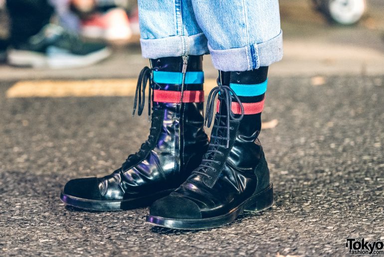 Harajuku Model in Denim on Denim Style Trend w/ Levi’s, Raf Simons ...