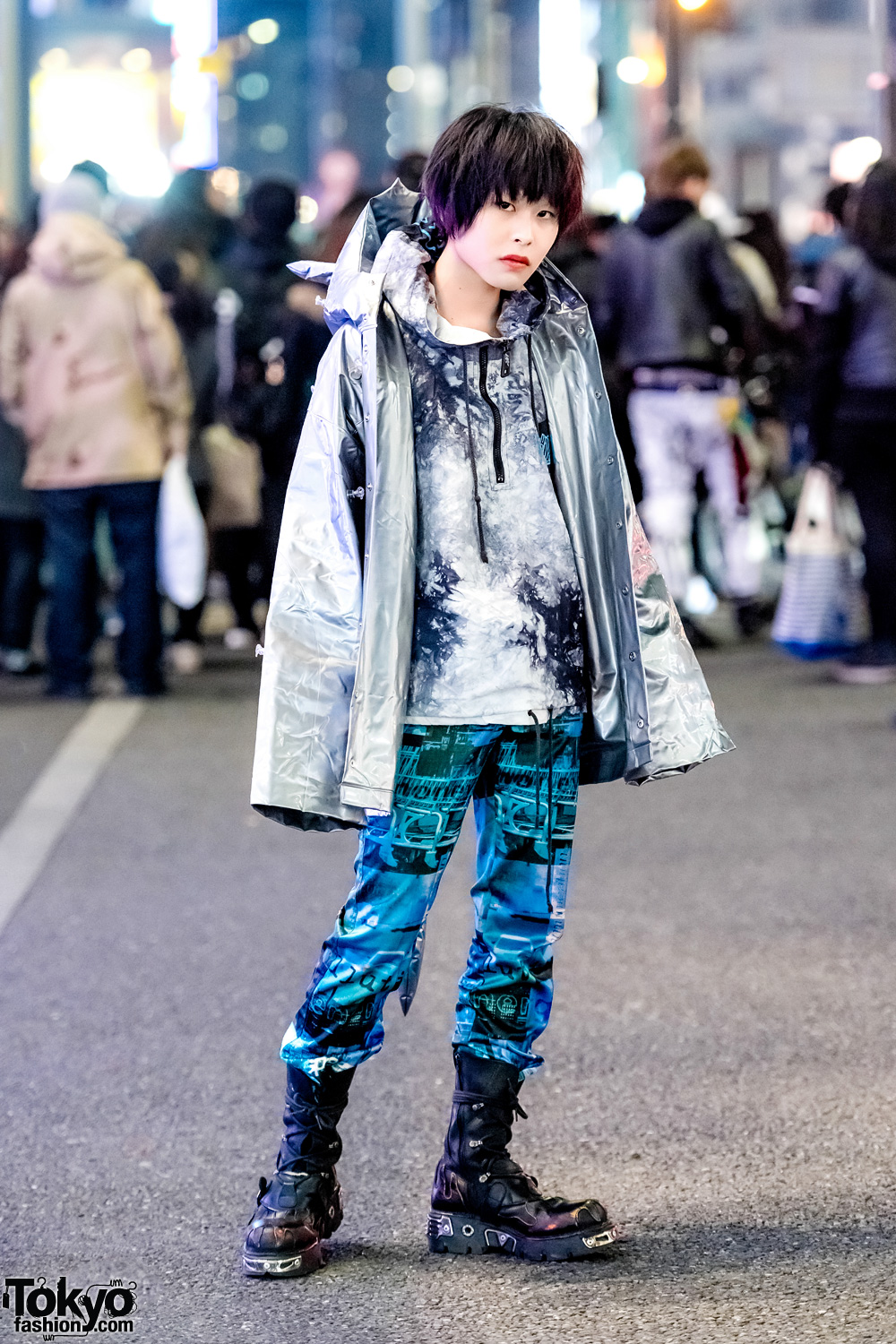 Harajuku Guy in Futuristic Streetwear Style w Michiko 