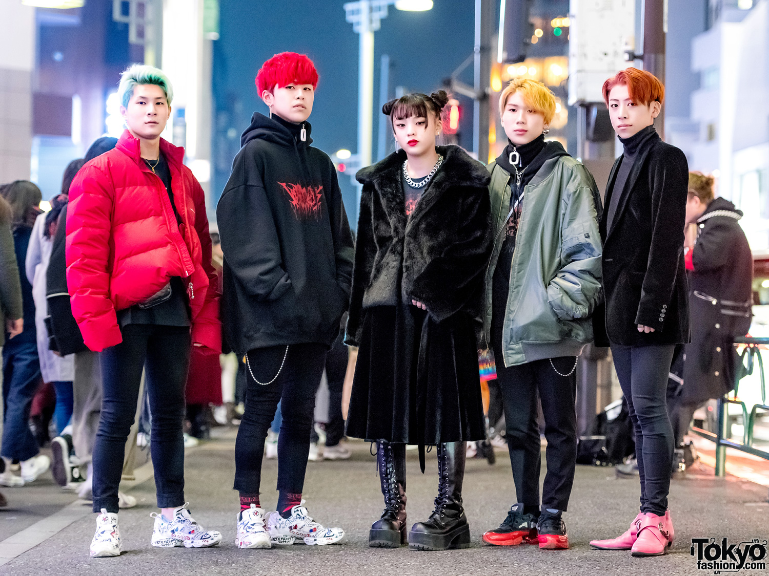 Harajuku Teen Street Style Squad w/ Balenciaga, Raf, Demonia & Vetements