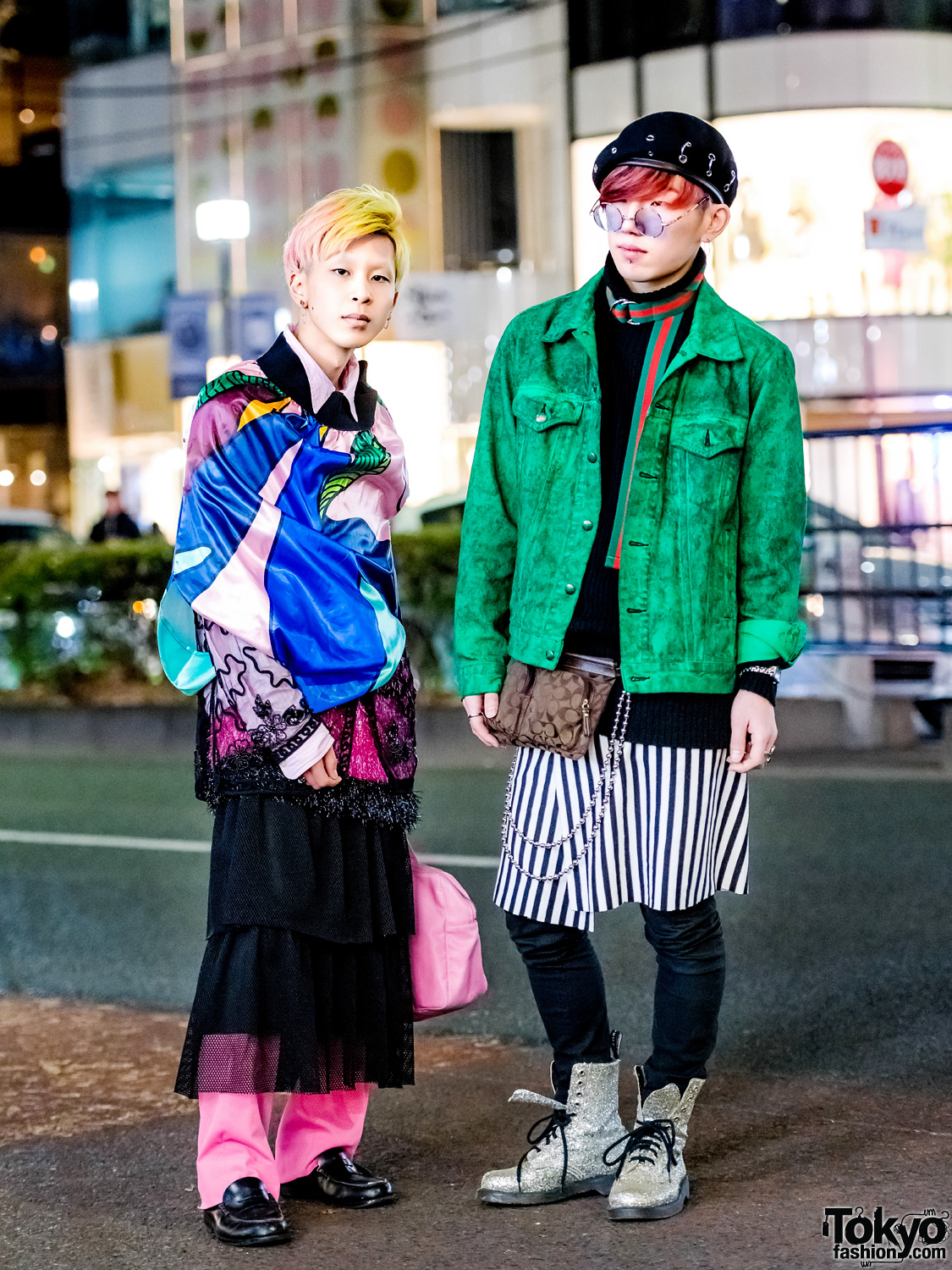 Harajuku Guys in Colorful Layered Vintage Streetwear Styles – Tokyo Fashion