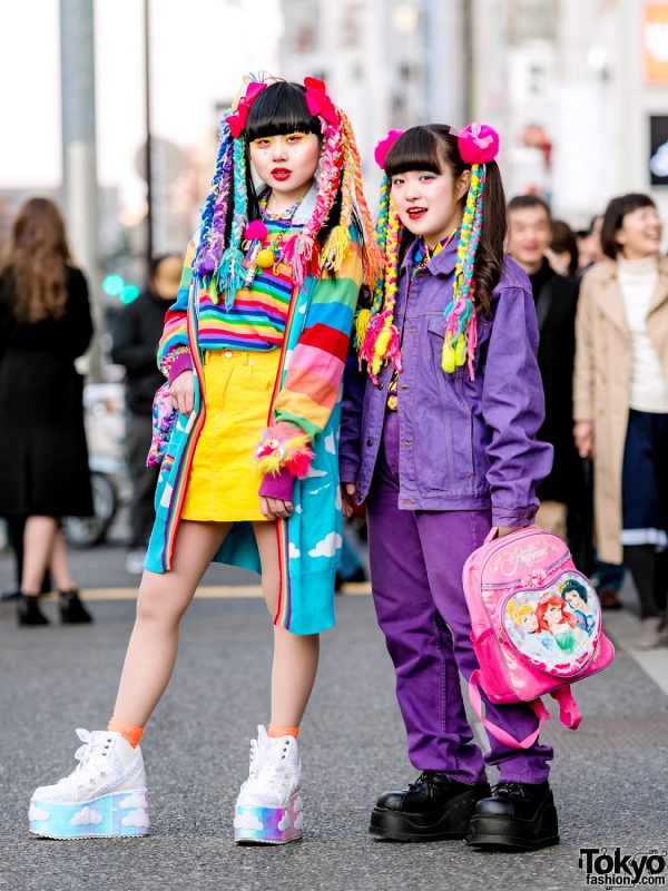 Kawaii Harajuku Street Styles w/ 6%DOKIDOKI Accessories, Colorful Hair ...