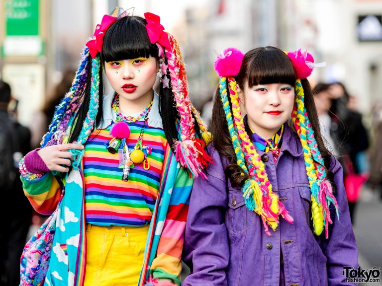 Kawaii Harajuku Street Styles w/ 6%DOKIDOKI Accessories, Colorful Hair ...