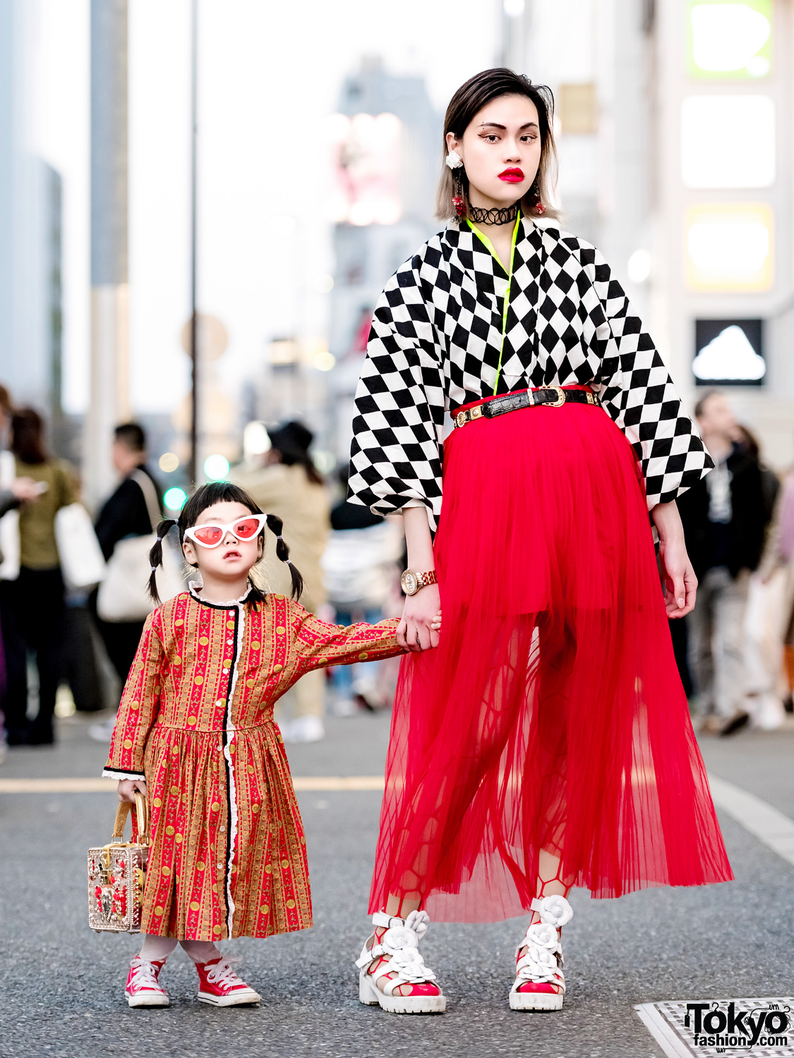 The Ivy Tokyo Designer Mother & Daughter Vintage Kimono Top Harajuku Street Styles