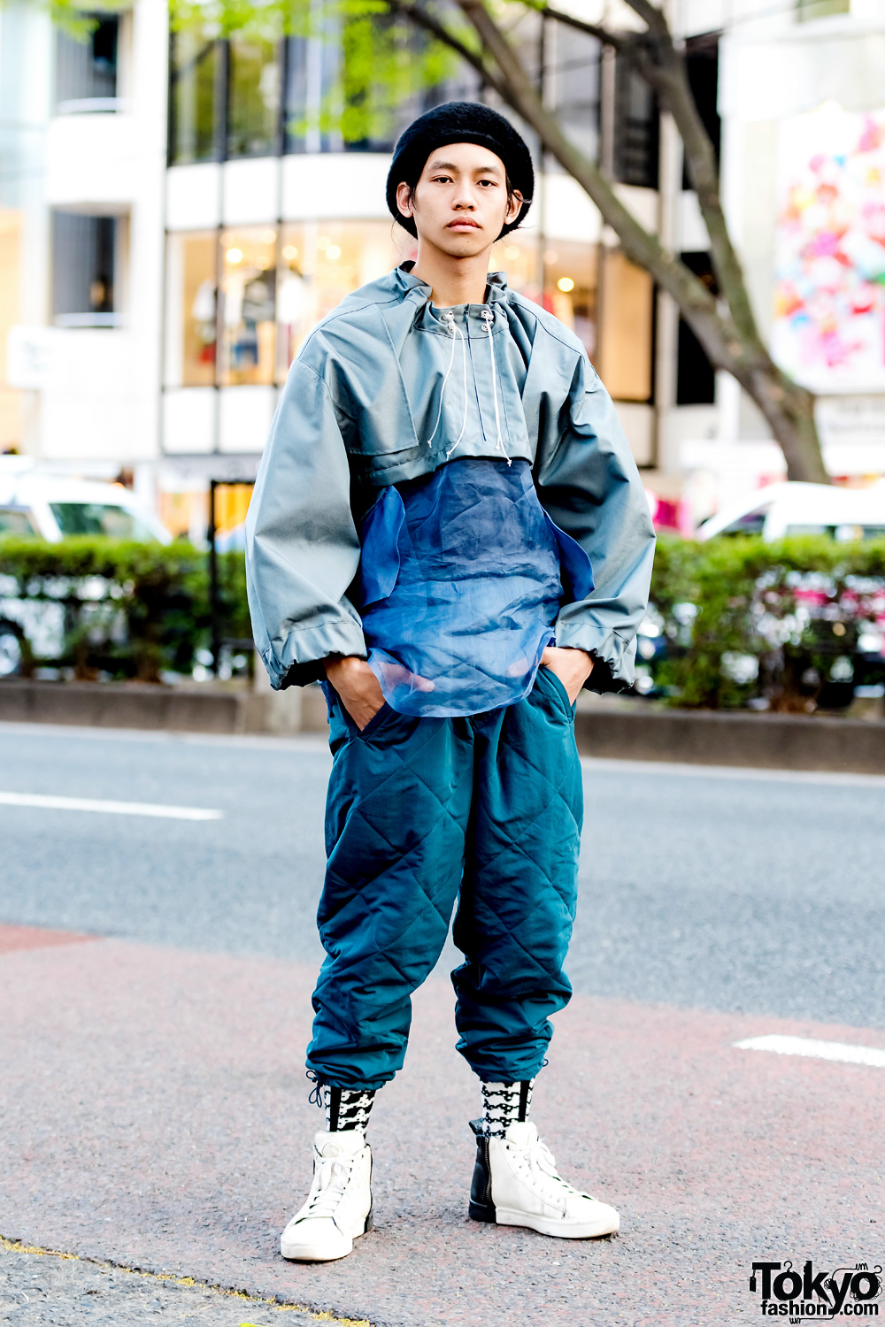 Ifeoma Cropped Jacket & Brandblack Quilted Pants Harajuku Streetwear ...