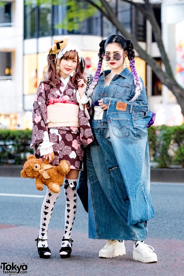 Japanese Handmade Denim Kimono & Floral Street Styles w/ Fenty x Puma & VidaKush
