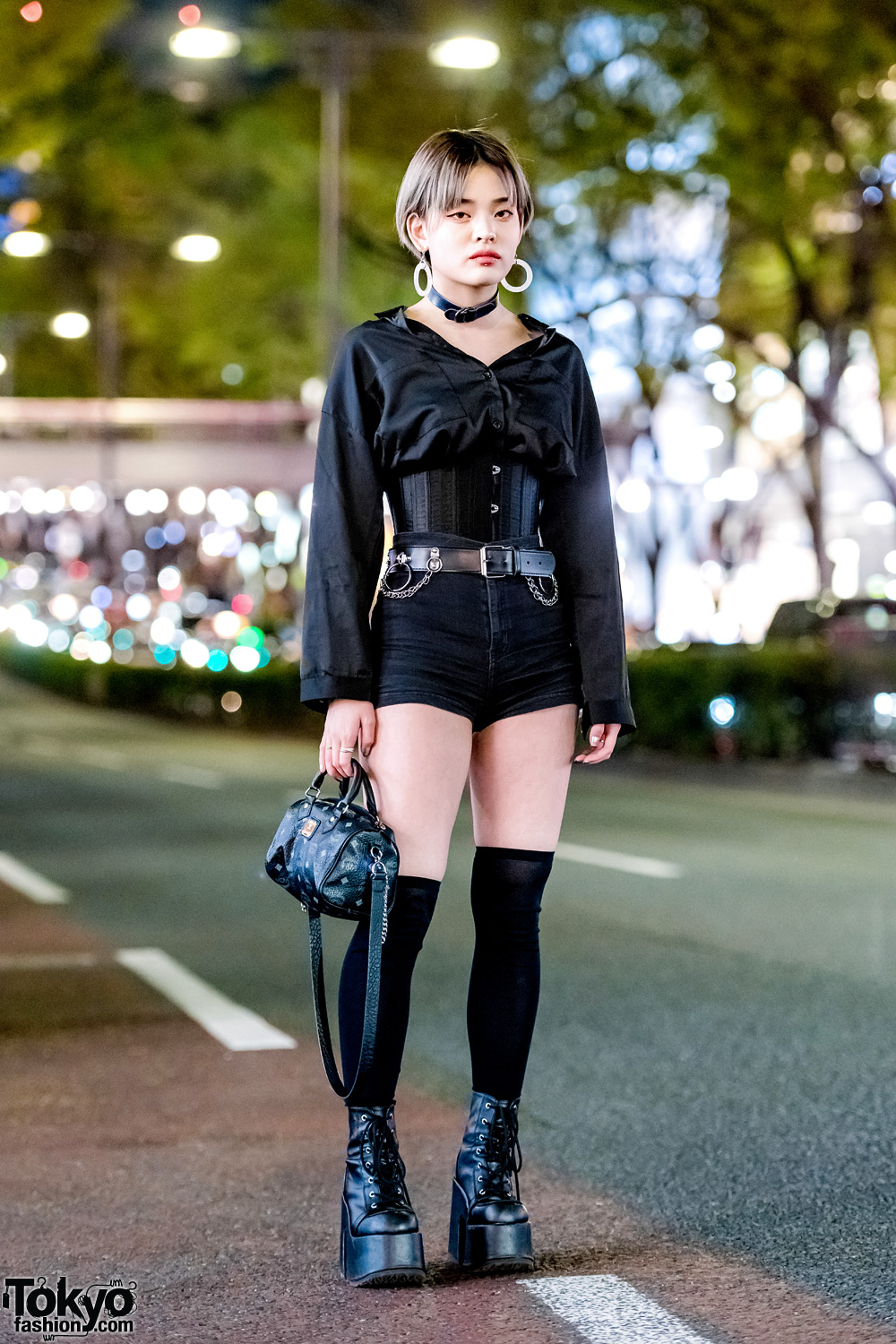 Japanese Streetwear Style w/ Nadia Harajuku Corset, M.Y.O.B. NYC, Demonia, Kenzo & MCM
