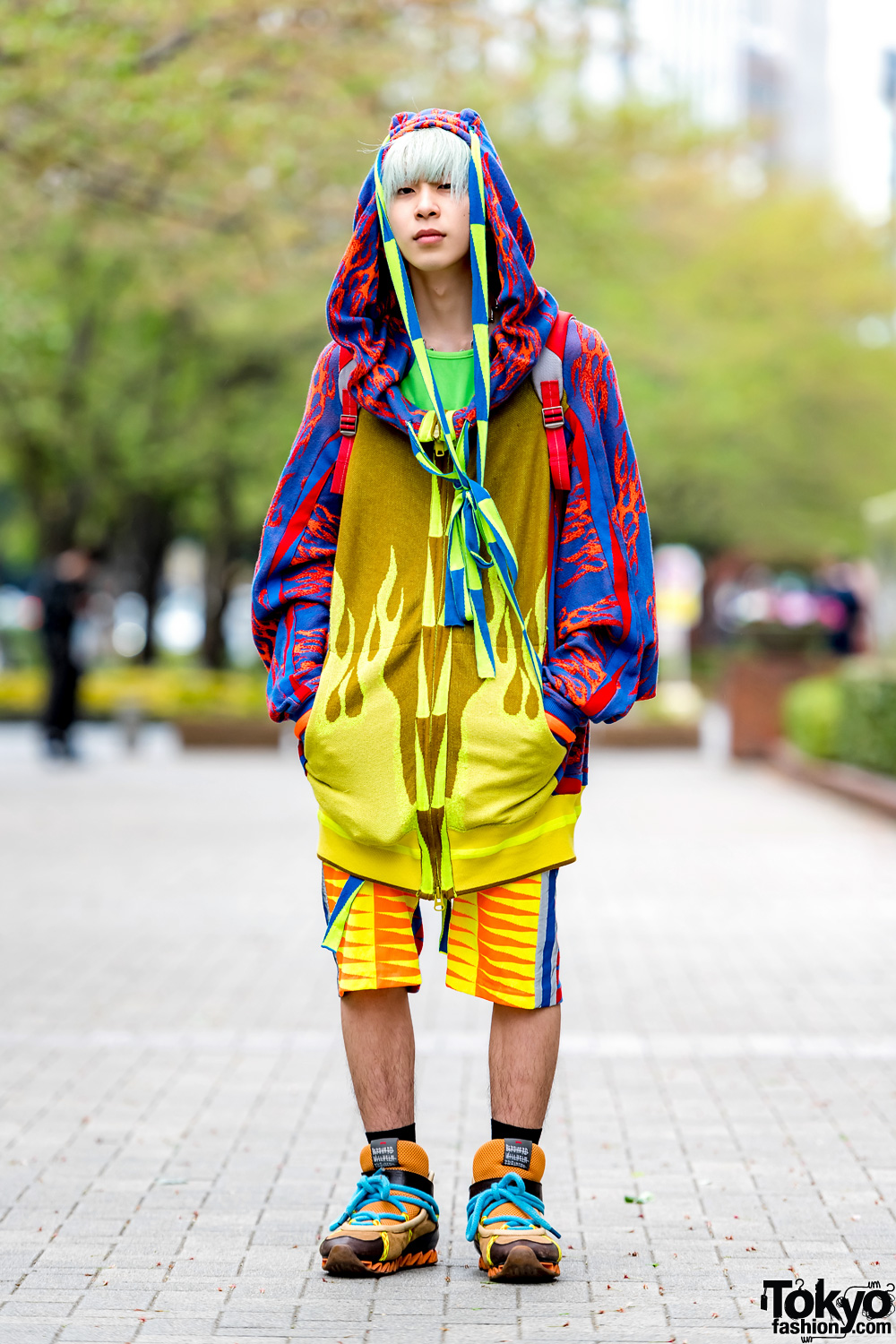 Colorful Tokyo Streetwear w/ Bernhard Willhelm Fashion & Bernhard Willhelm Sneakers
