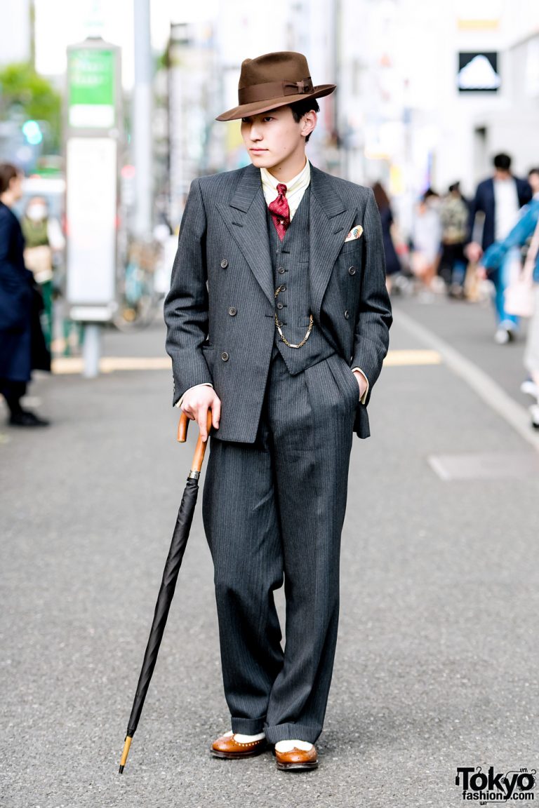 Retro Dapper Tokyo Street Style w/ Tailor-made Suit, Church’s Shoes ...