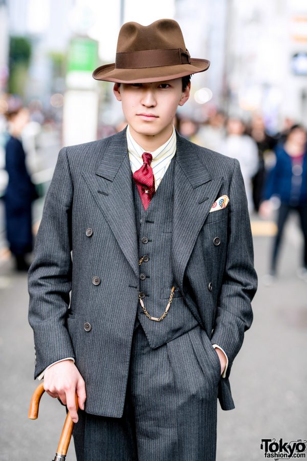 Retro Dapper Tokyo Street Style w/ Tailor-made Suit, Church’s Shoes ...