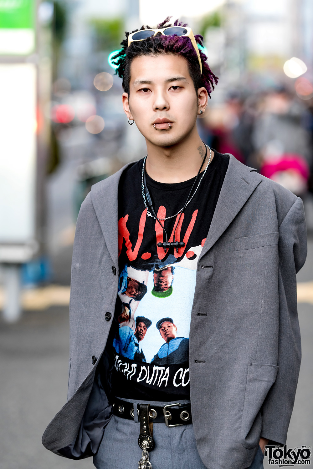Kinji Staffer in Dreadlocks & Menswear Street Style w/ Kansai Yamamoto ...